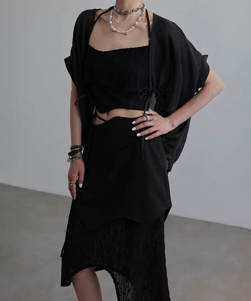 Double Hem Suspender Top